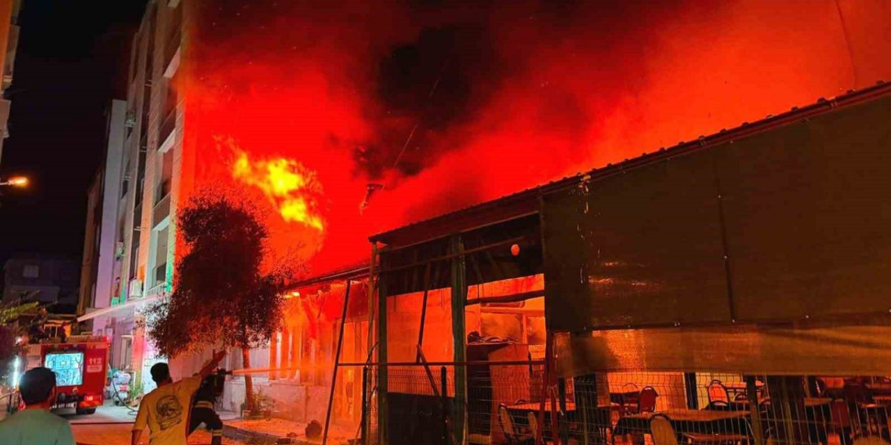 Dalaman’da İşyeri Yangını