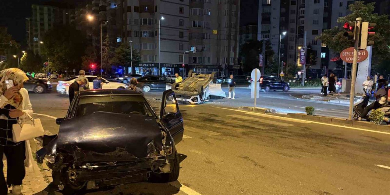 Kayseri'de Kaza: SUV Araç Takla Attı