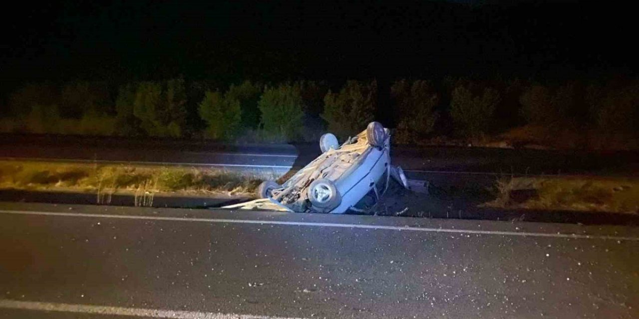 Bilecik'te Takla Atan Araçta 1 Yaralı