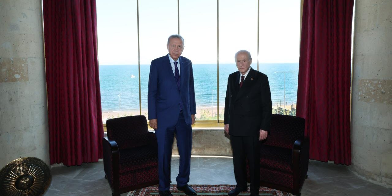 Cumhurbaşkanı Erdoğan,MHP Genel Başkanı Bahçeli İle Görüştü