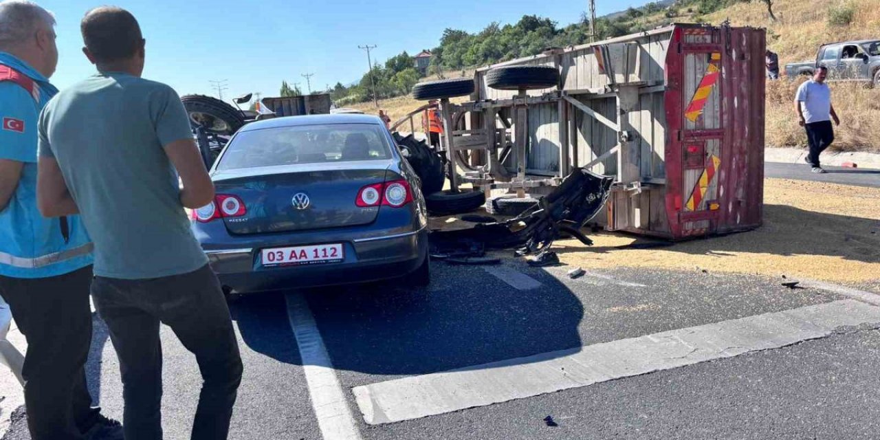Akşehir'de Zincirleme Kaza: 4 Yaralı
