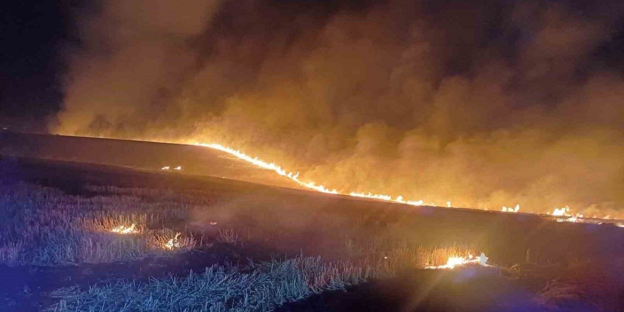 Alaca'da Örtü Yangını