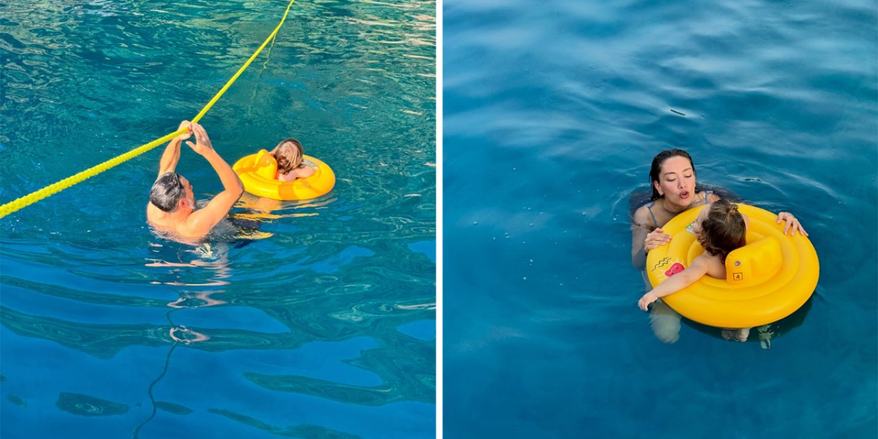 Mutlu Aile Tablosu! Neslihan Atagül Ve Kadir Doğulu'dan Tatil Pozu