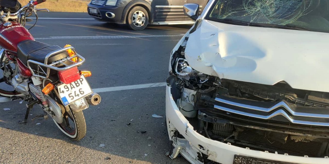 Muş'ta Motosiklet Kazası: Sürücü Ağır Yaralı