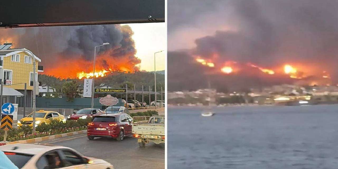 Dünyaca Ünlü Tatil Beldemiz Alev Alev: Yangın Hızla İlerliyor! Görüntüler Vahim