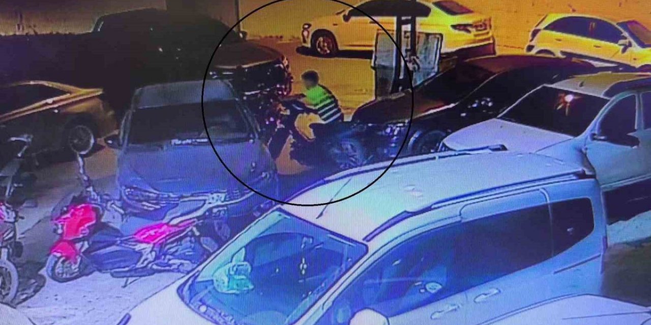 14 Yaşındaki Hırsız Motosiklet Çaldı
