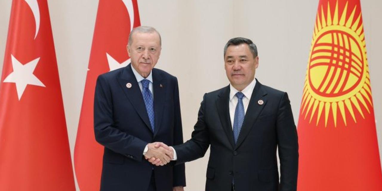 Cumhurbaşkanı Erdoğan, Kırgızistan Cumhurbaşkanı Caparov İle Görüştü