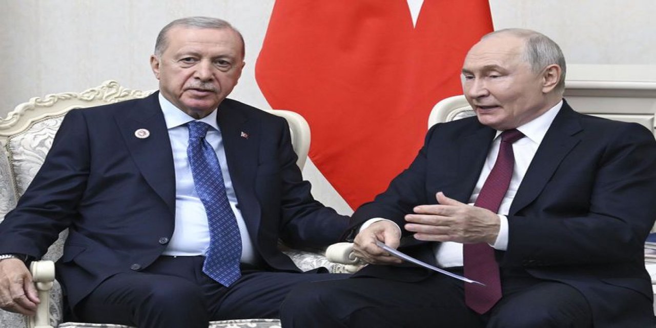 Cumhurbaşkanı Erdoğan ile Rusya Devlet Başkanı Putin Bişkek'te Görüştü