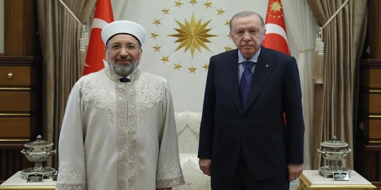 Cumhurbaşkanı Erdoğan, Diyanet İşleri Başkanı Arpaguş'u Kabul Etti