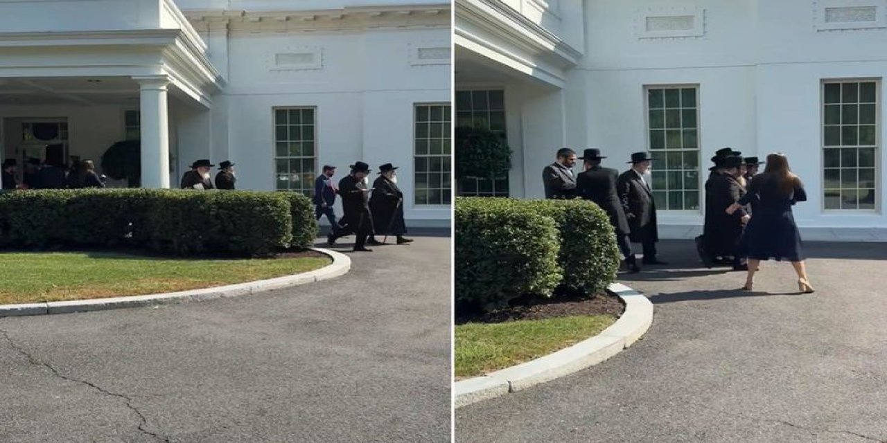 Trump'tan 47 Yıl Sonra Bir İlk! Beyaz Saray'da Hasidik Yahudi Dini Liderlerini Ağırladı