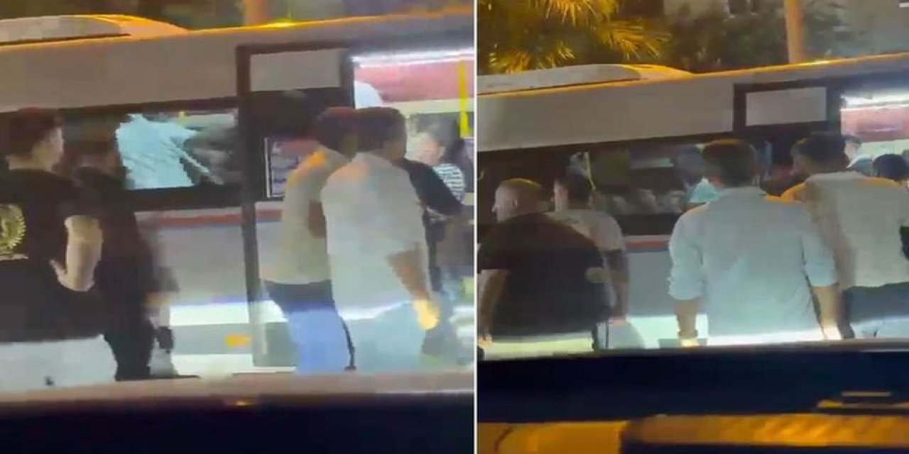 Adana'da Dolmuşta Grupun Saldırdığı Küçük Yaştaki Kişinin Darbedilme Anı Kamerada