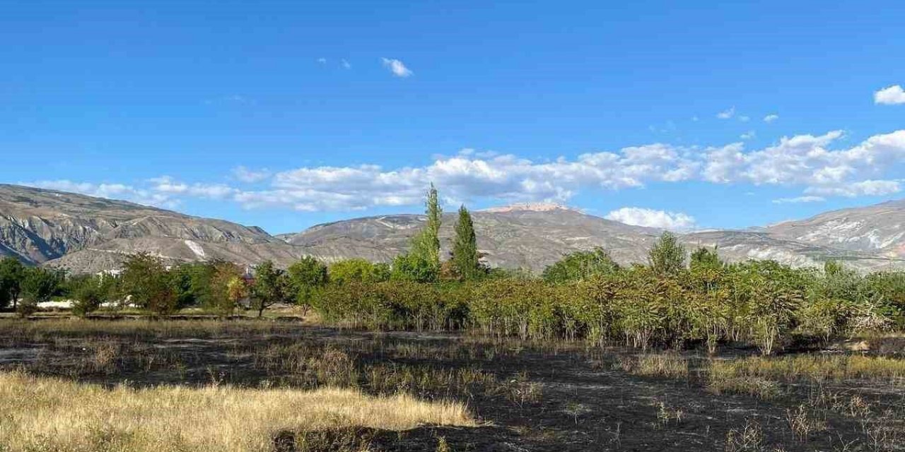 Erzincan'da Anız Yangını İtfaiyenin Hızlı Müdahalesiyle Çevreye Yayılmadan Söndürüldü