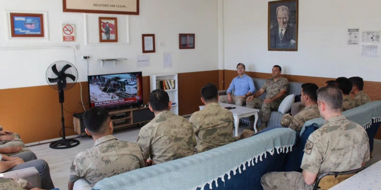 Kemaliye Kaymakamı Arıkan, Başpınar Jandarma Karakolu'nda Personel İle Bir Araya Geldi
