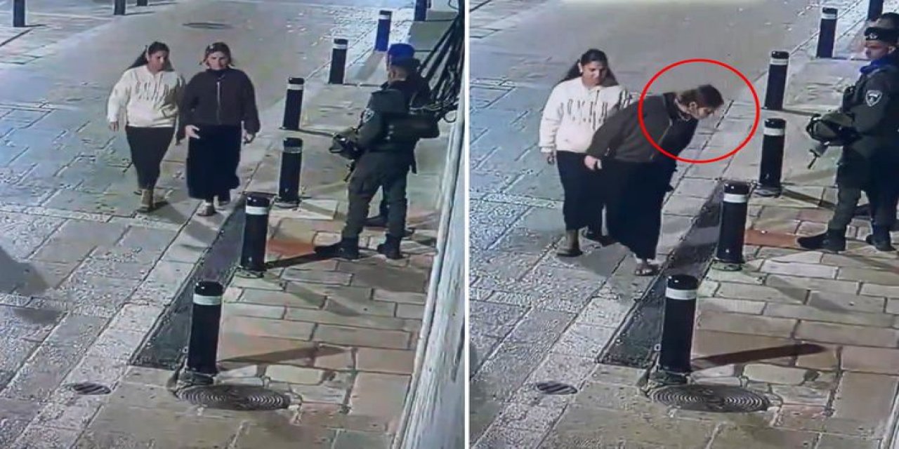 Kudüs'te Manastır Önünde Tepki Çeken Hareket! Polisler Peşine Düştü
