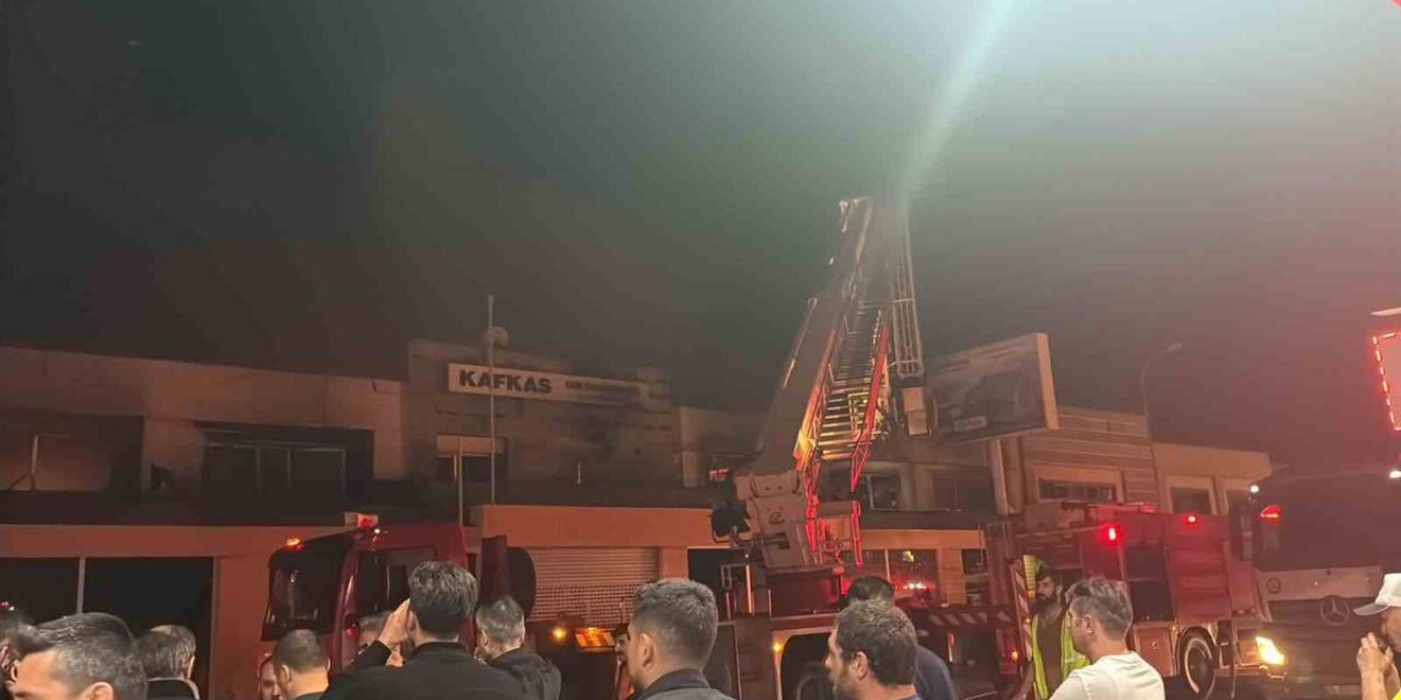 Eskişehir'de Sanayi Yangınını Gözyaşlarıyla İzleyen Kişi Güçlükle Sakinleştirildi