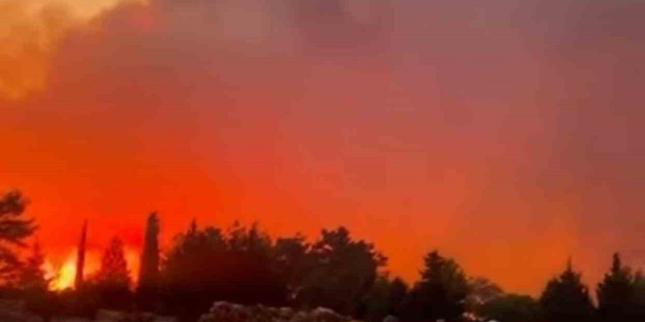 Muğla Menteşe Yaraş'ta Orman Yangınına Havadan Ve Karadan Müdahale Sürüyor