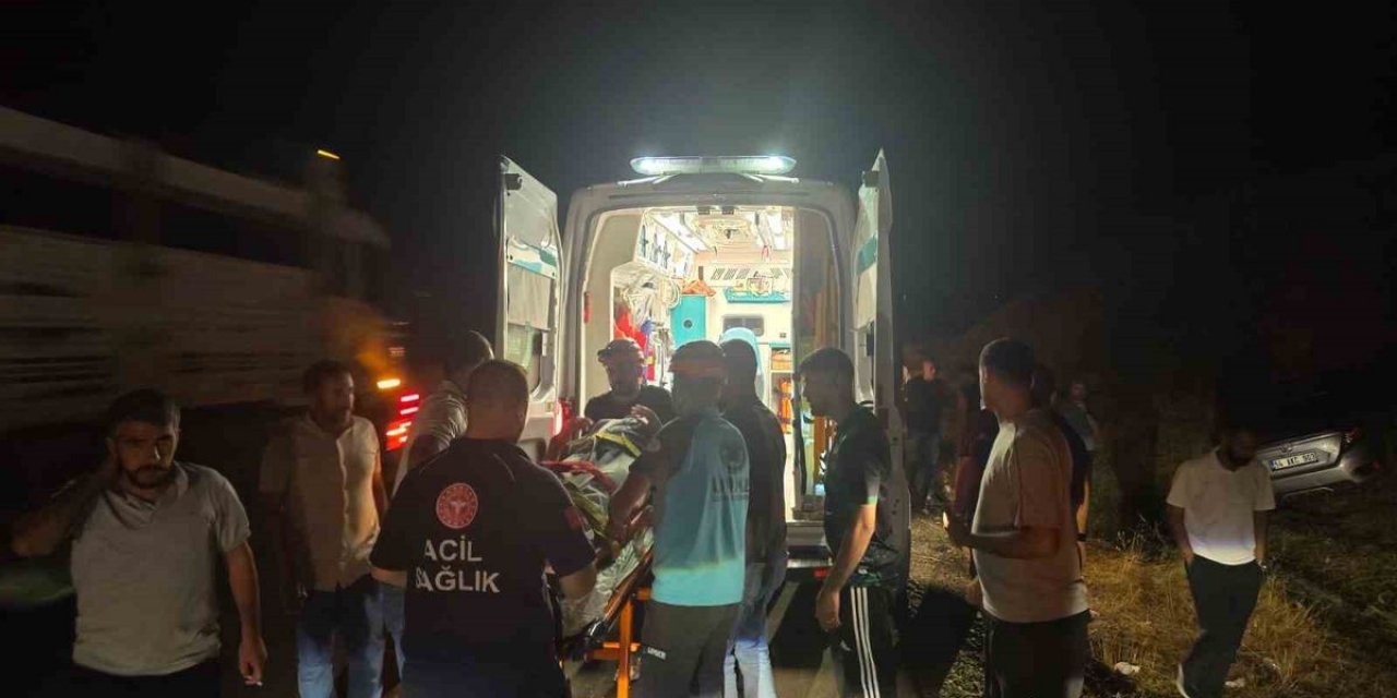 Bingöl-Diyarbakır Yolunda Otomobilin Yoldan Çıkması Sonucu Kazada 2 Kişi Yaralandı