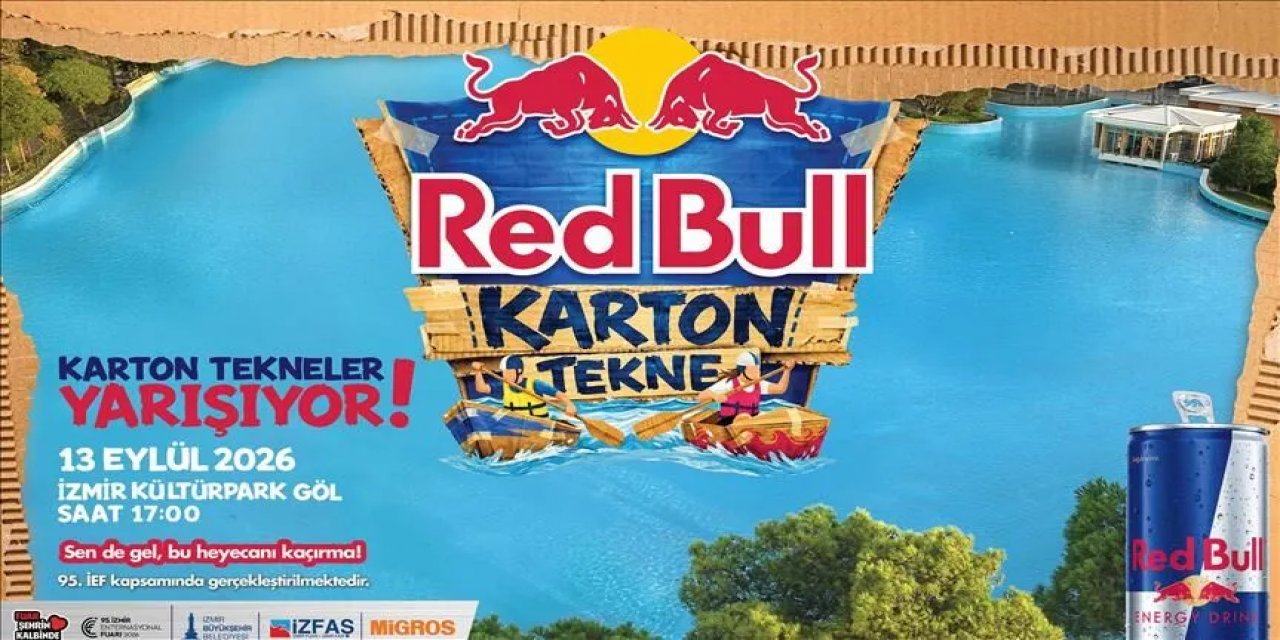 Red Bull Karton Tekne İzmir'de Suya İnecek