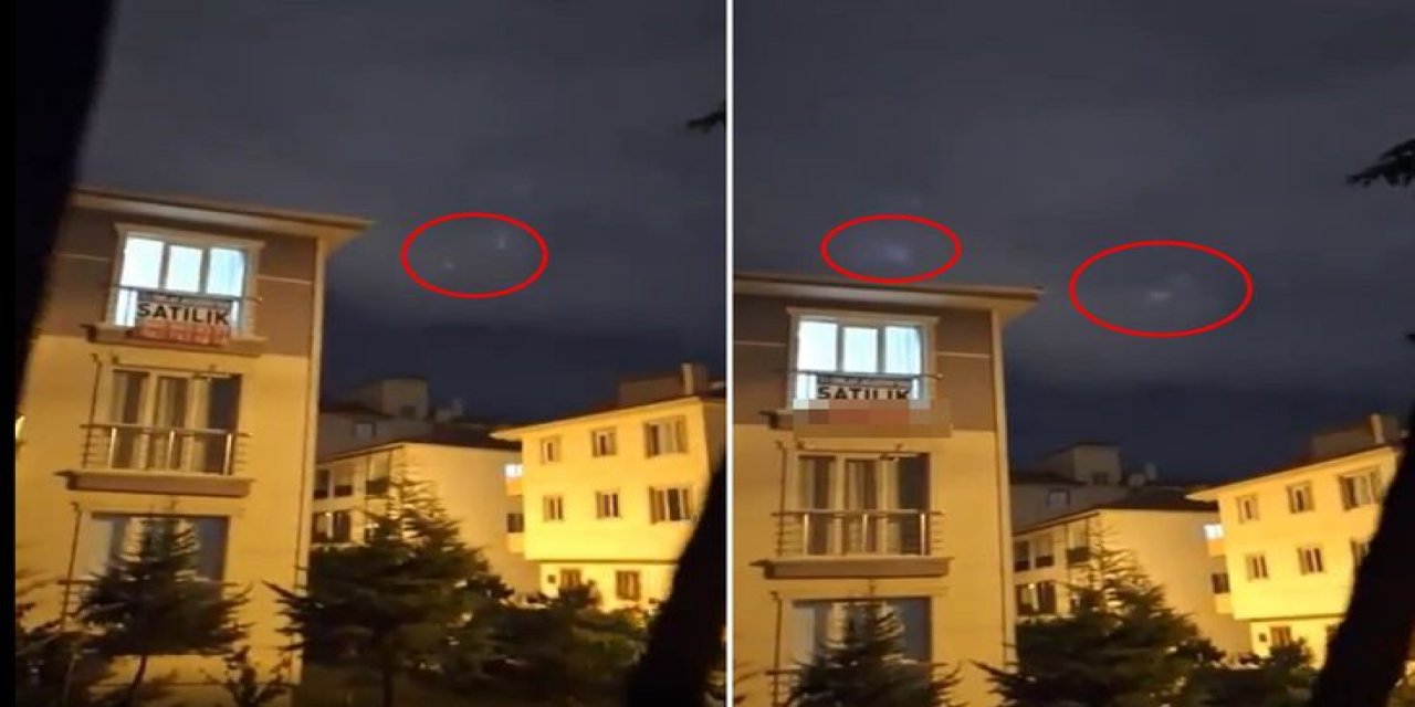 Başkentte Gizemli Gece! Gökyüzünde Belirenler Merak Uyandırdı