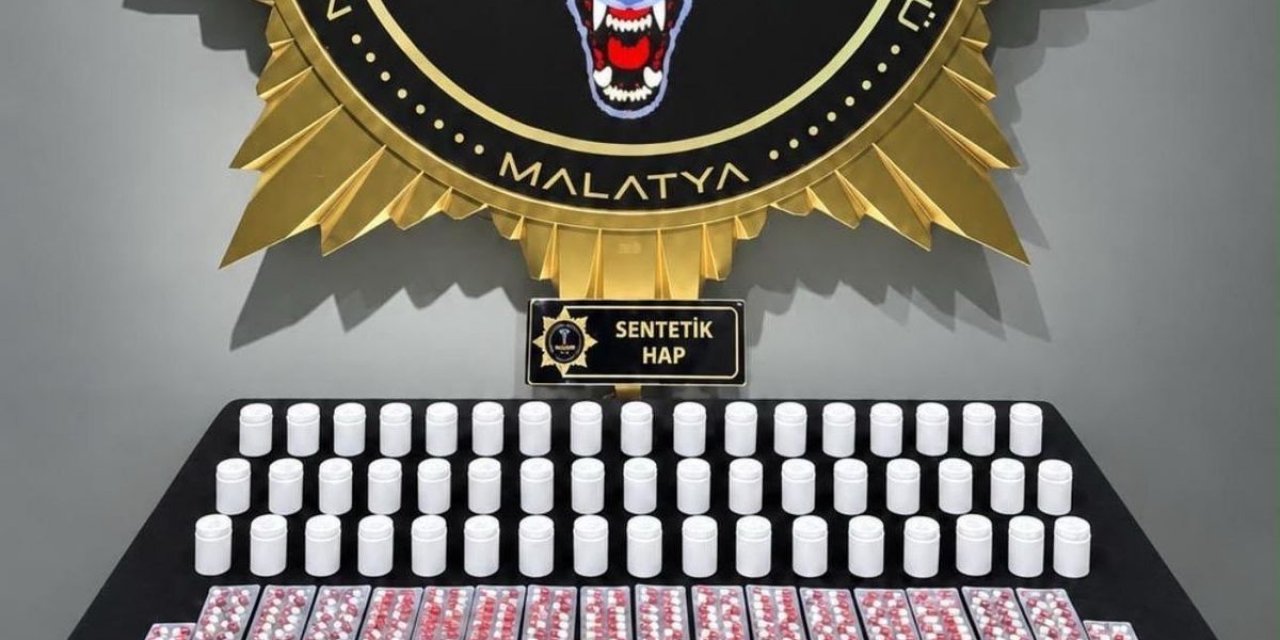 Malatya'daki Uyuşturucu Operasyonunda 3 Bin 601 Sentetik Ecza Ele Geçirildi