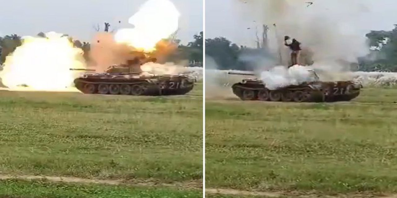 Tatbikatta Facia! Tank Patladı, 2 Asker Feci Şekilde Can Verdi