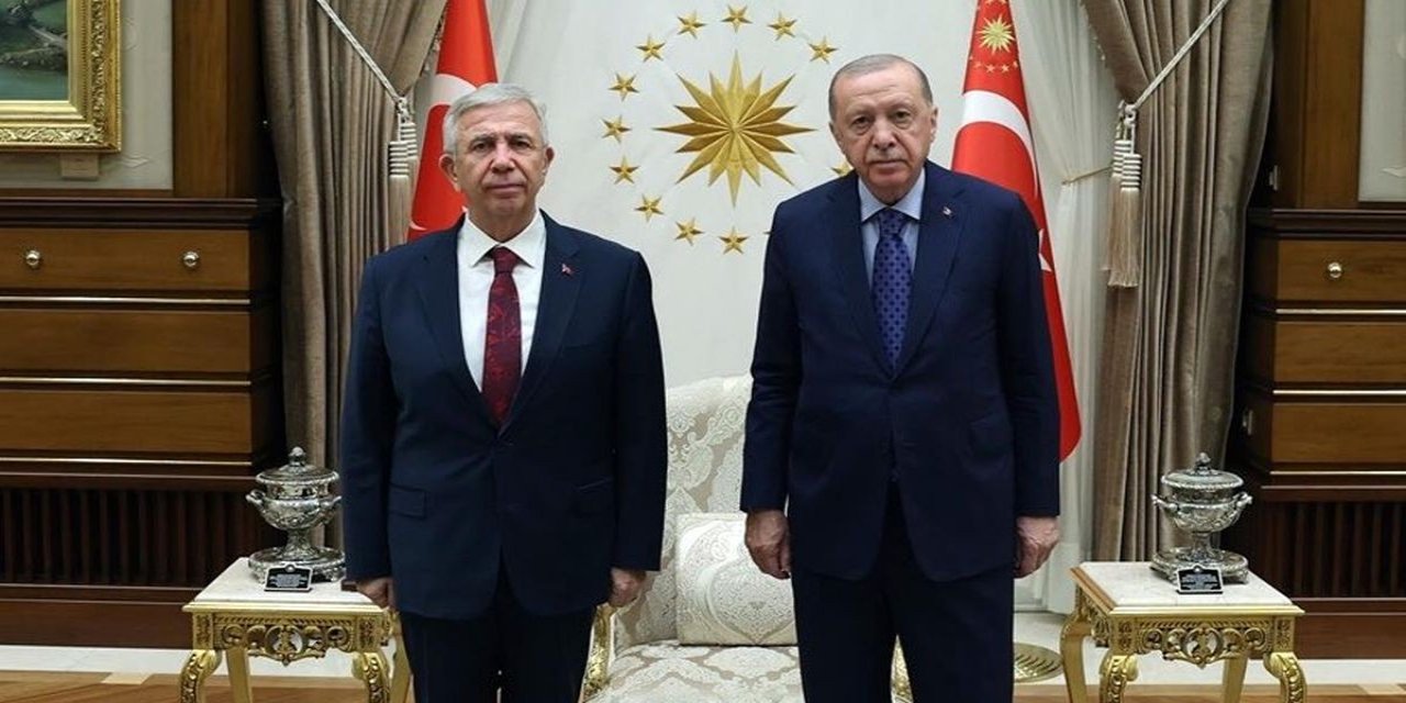 Cumhurbaşkanı Erdoğan, Beştepe'de ABB Başkanı Mansur Yavaş'ı Kabul Etti