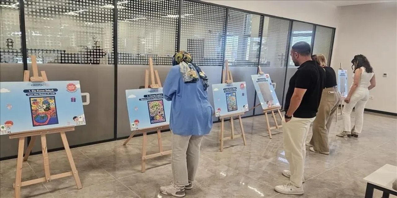 Oedaş Çocukların Enerji Tasarrufu Temalı Eserlerini Sergiliyor