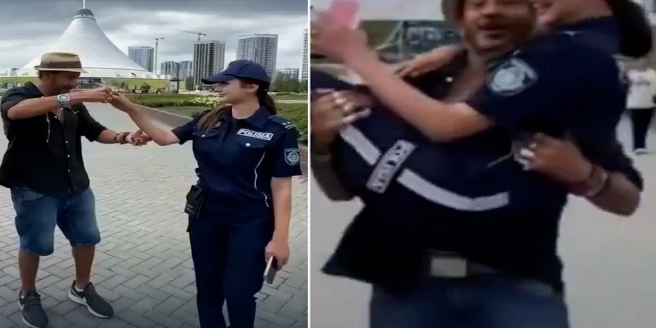 Kadın Polisi Kucağına Alıp Döndürdü! Tepki Çeken Görüntülere Ağır Yaptırım