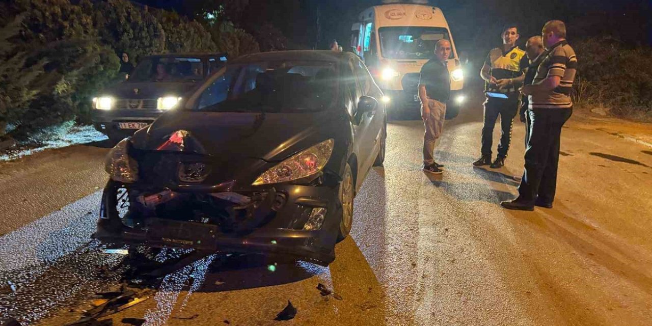 Otomobil İle Motosiklet Çarpıştı, 1 Yaralı