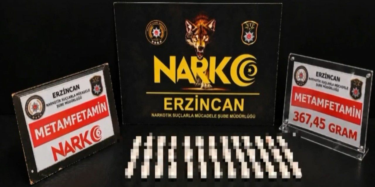 Erzincan'da Midesinde 367,45 Gram Metamfetamin Bulunan Şüpheli Tutuklandı