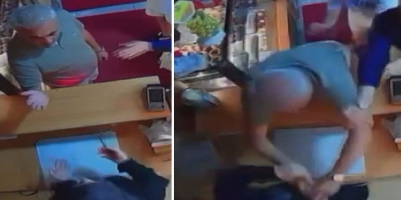 Kadın Esnaf Çocuklarının Gözü Önünde Darbedildi