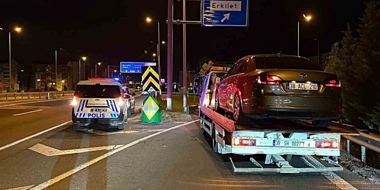 Kayseri'de Kovalamacayla Yakalanan Sürücü 1.58 Promil Çıktı, 400 Bin TL Ceza Aldı