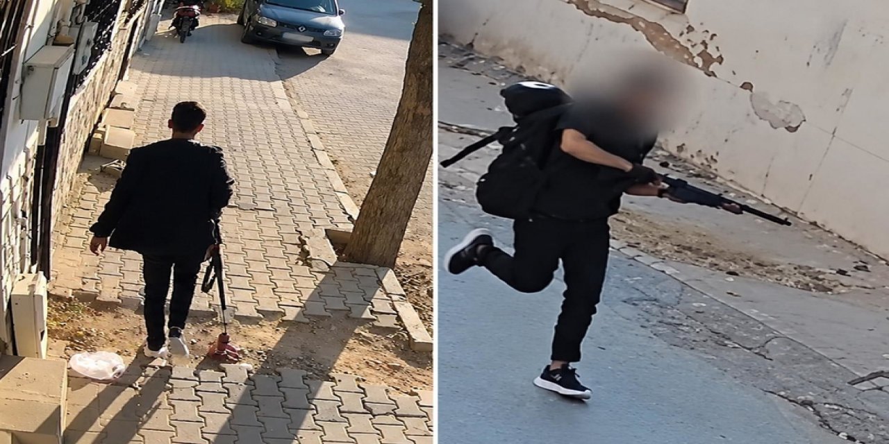 Rahatlığı Pes Dedirtti! Manisa'daki Saldırganının Elinde Silahla Okula Geliş Anı