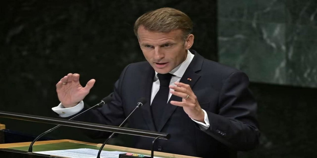 MACRON’dan BM Kürsüsünde Gazze Çıkılı: Hepimiz Utanmalıyız