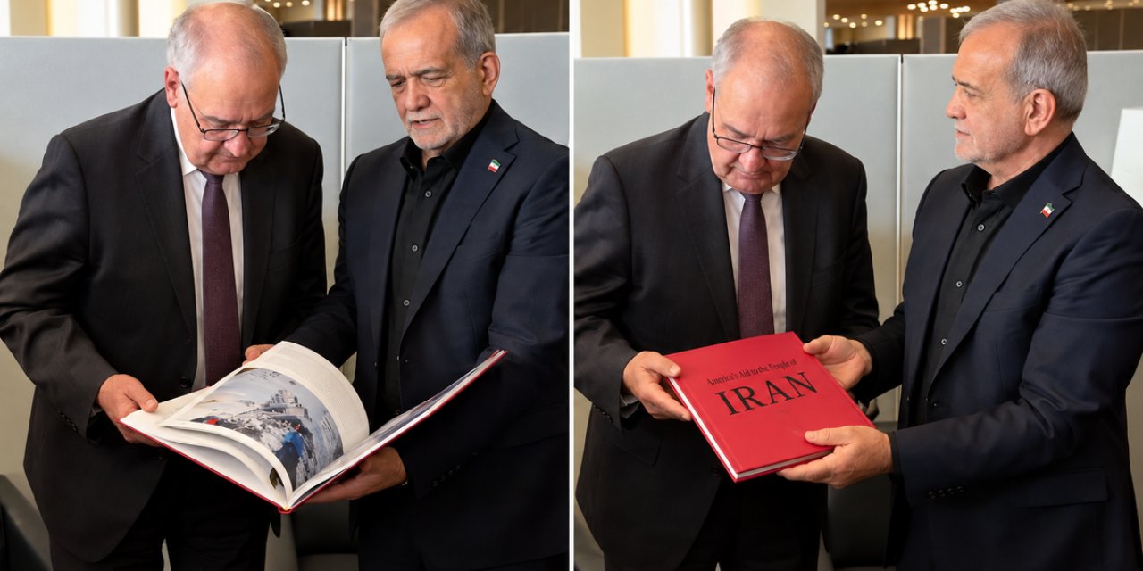 Pezeşkiyan’dan İsviçre Liderine Dikkat Çeken Hediye: ABD'nin Sevil Hedeflere Saldırılarını Belgeledi