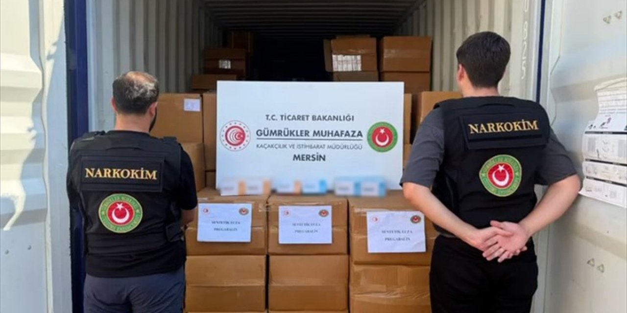 Gümrük Ekipleri Mersin'de 1 Ton 716,5 Kg Pregabalin Ele Geçirdi, Soruşturma Sürüyor