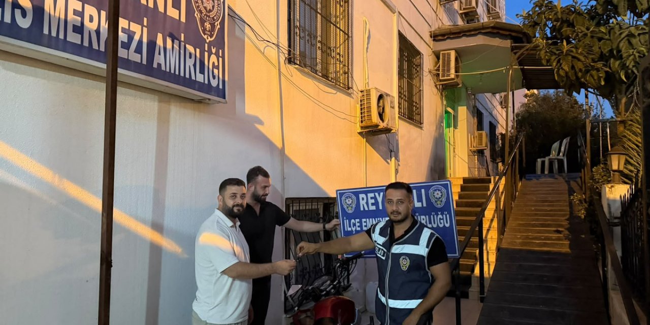 Hatay Reyhanlı'da Çalınan Motosiklet Sahibine Teslim Edildi, 2 Şüpheli Gözaltına Alındı