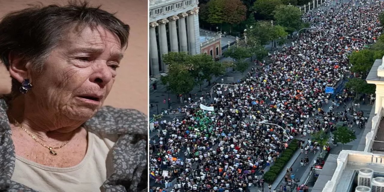 Hastane Yatağından Madrid’e Çağrı! Binlerce Kişi Yeniden Sokaklara Döküldü