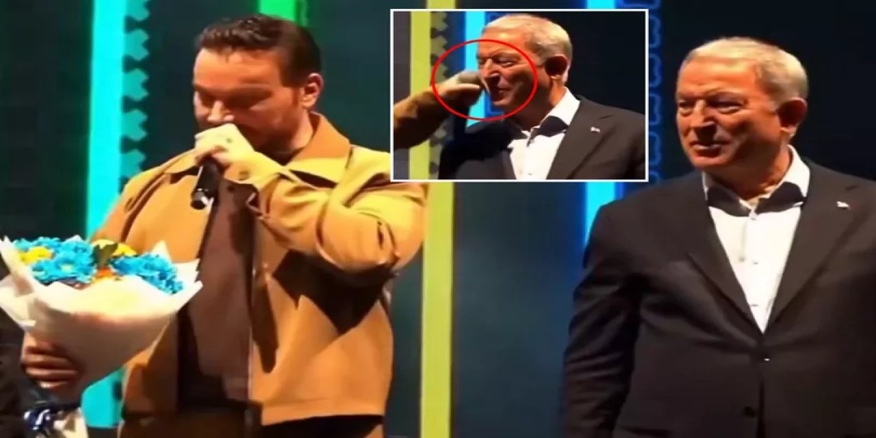 Konserde beklenmedik Kaza! Hulusi Akar Neye Uğradığını Şaşırdı