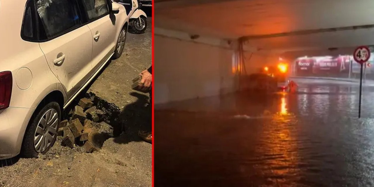 İstanbul Ve Ankara'da Şiddetli Sağanak Hayatı Felç Etti: Yollar Çöktü, Toprak Kaydı, Evleri Su Bastı!