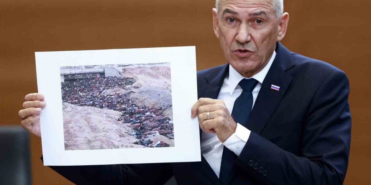 Slovenya Başbakanı Jansa'dan Parlamentoda Büyük Fiyasko: Gazze Fotoğrafını Sudan Diye Gösterdi
