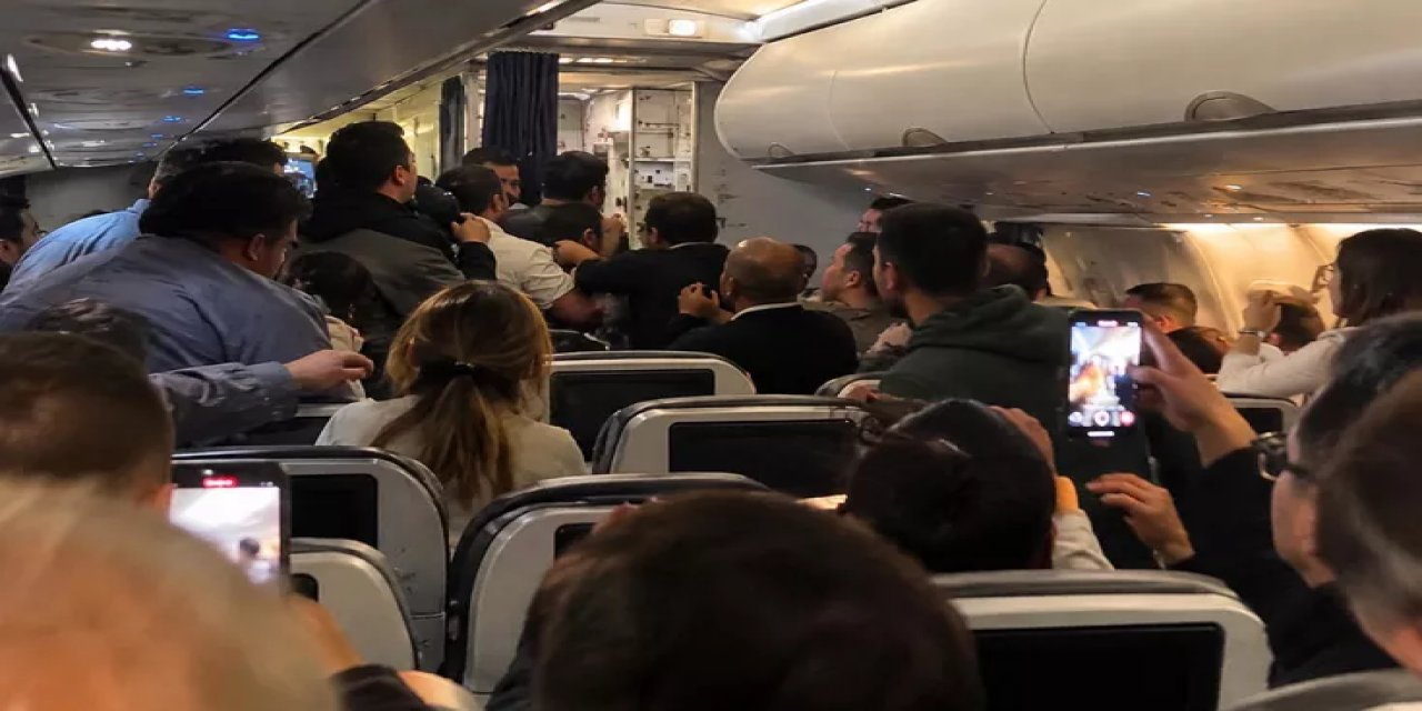 İstanbul Uçağında Akılalmaz Olay! Kabin Memuru Ve Kadın Yolcuyu Isırdı