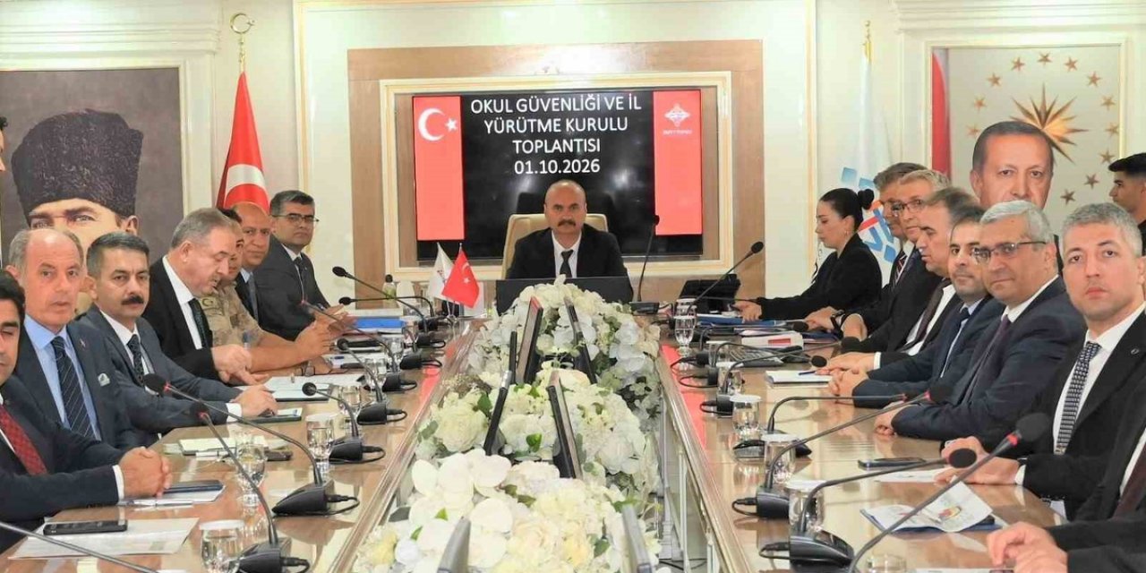 Okul Güvenliği İl Yürütme Kurulu, Vali Ekrem Canalp Başkanlığında Toplandı