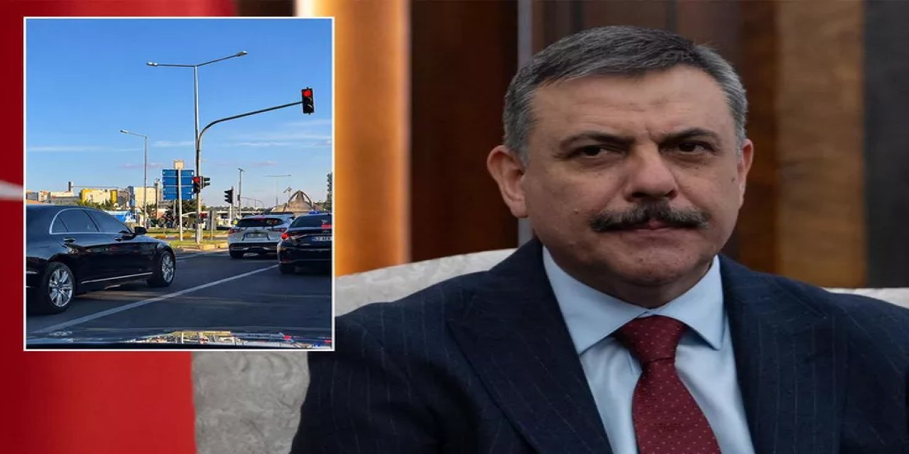 İçişleri Bakanı Mustafa Çiftçi Kırmızı Işıkta Bekledi! O Anı Vatandaş Kaydetti