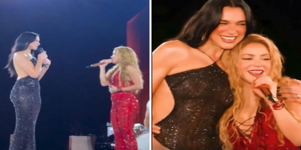 Dua Lipa İle Shakira Aynı Sahnede! Boy Farkları Dikkatlerden Kaçmadı