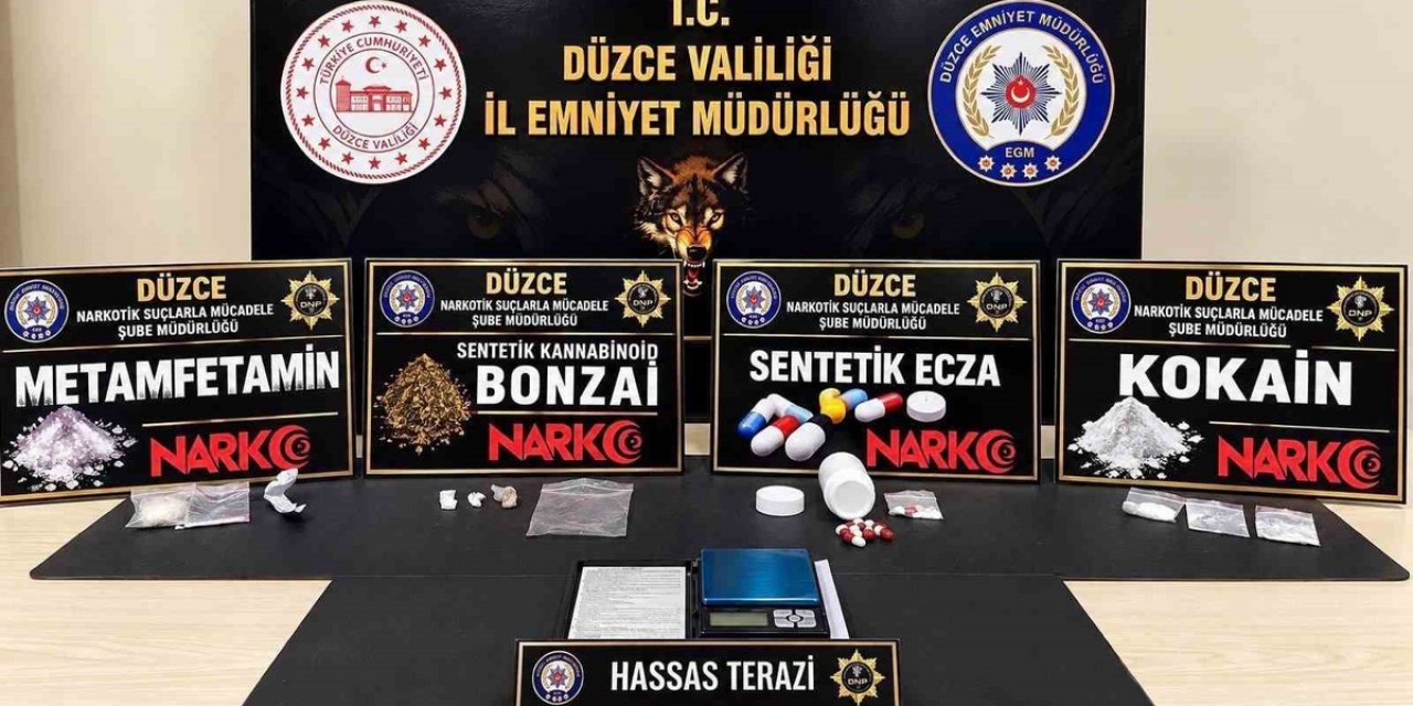 Düzce'de Narkotik Operasyonunda 25 Suç Kaydı Bulunduğu Belirtilen Şüpheli Tutuklandı