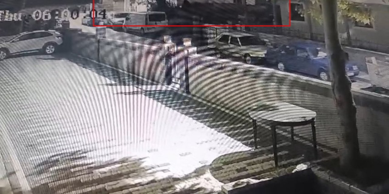 Maltepe'de 7 Katlı Binanın 3. Katındaki Çökme Anı Güvenlik Kamerasınca Kaydedildi