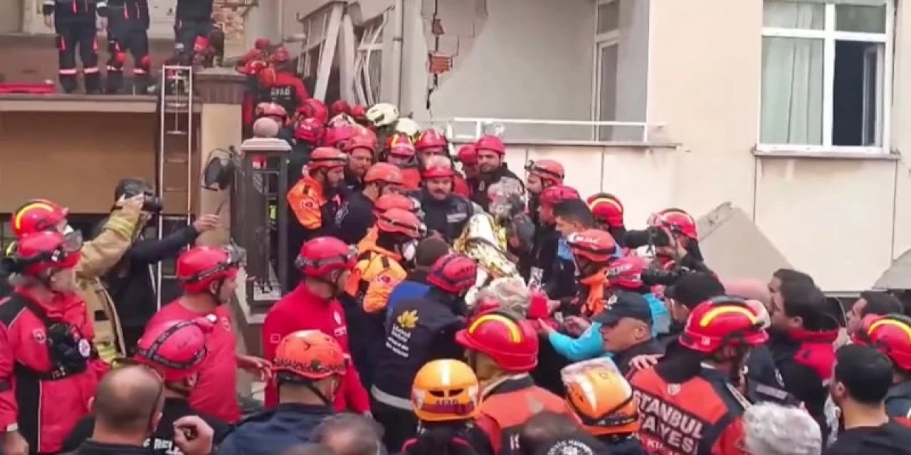 Maltepe'de Çöken Binadan Kurtarılan Vatandaş: "Ses Geliyordu"