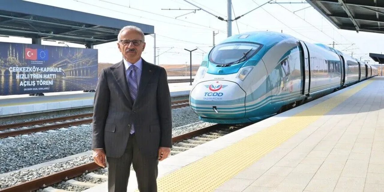 Halkalı-Kapıkule Hızlı Tren Hattı'nın Çerkezköy-Kapıkule Kesimi Yarın Hizmete Açılacak