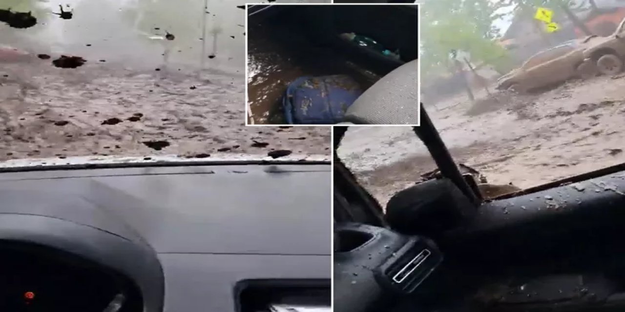 Şili'de Sel Felaketi! Sulara Kapılan Sürücü Dehşet Anlarını Kaydetti
